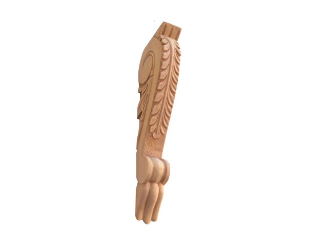 Long Thin Hand Carved Lenga Corbel #555